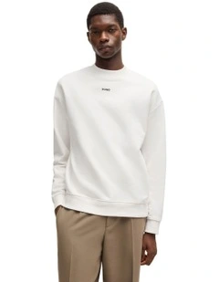 Dapo Crew Neck Sweat Top in Natural