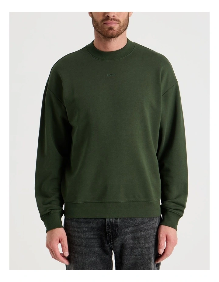 Dapocrew Sweat Top Dark Green image 1
