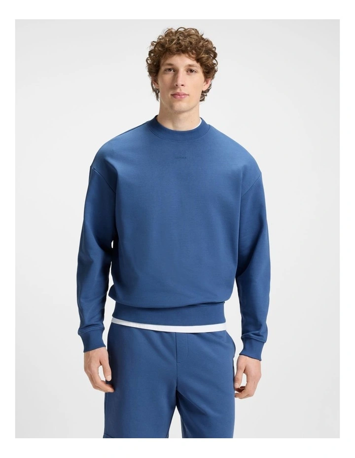 Dapocrew Sweat Top in Medium Blue image 1