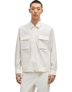 Eselio Seersucker Jacket in Natural