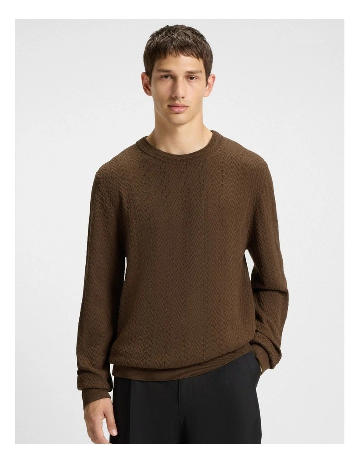 Simo Knit in Medium Brown image 1