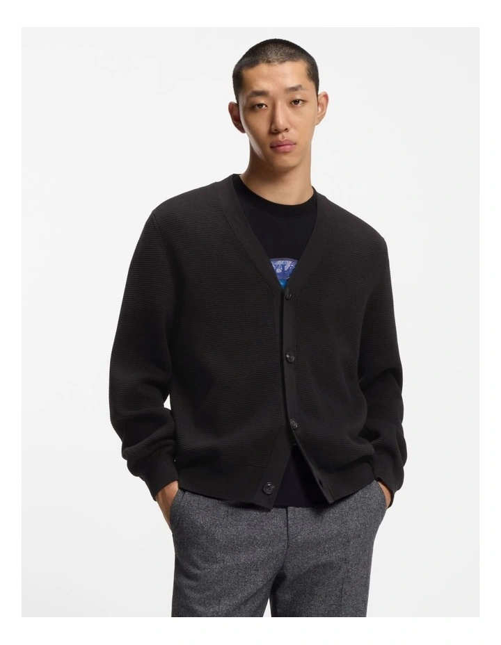 San Jared Cardigan Knit Black image 1