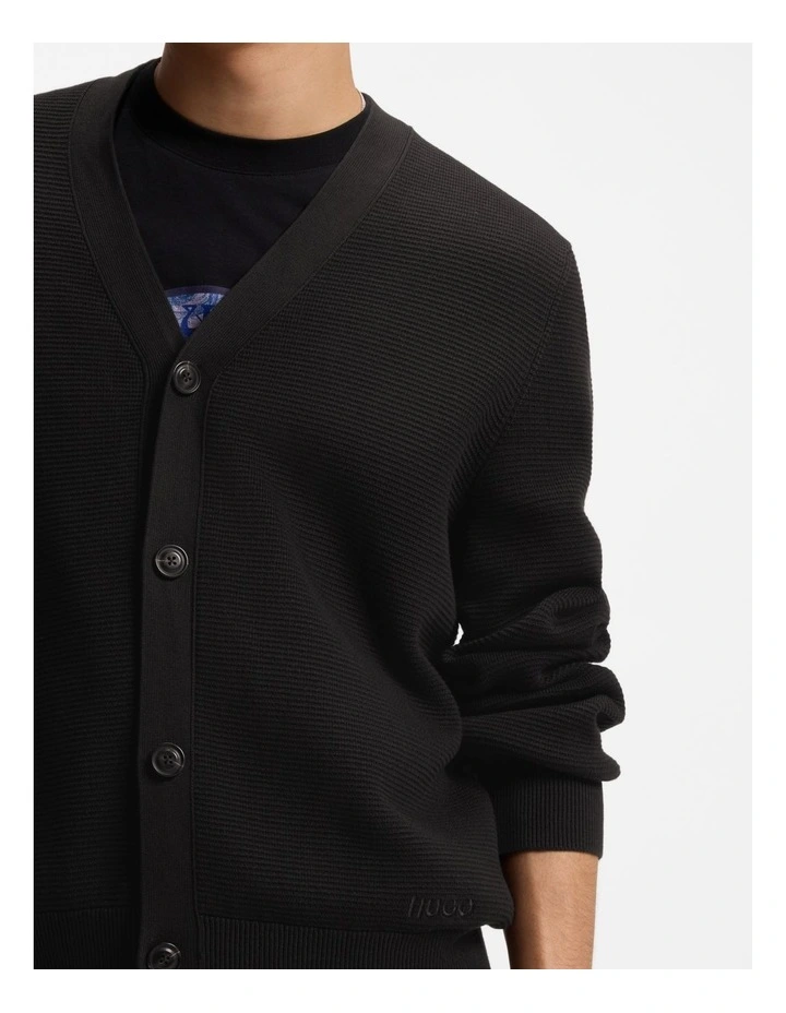 San Jared Cardigan Knit Black image 3