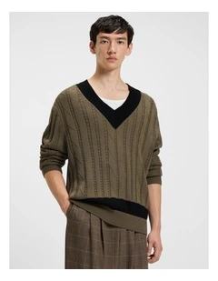 Stiggid Knit T-shirt in Medium Grey