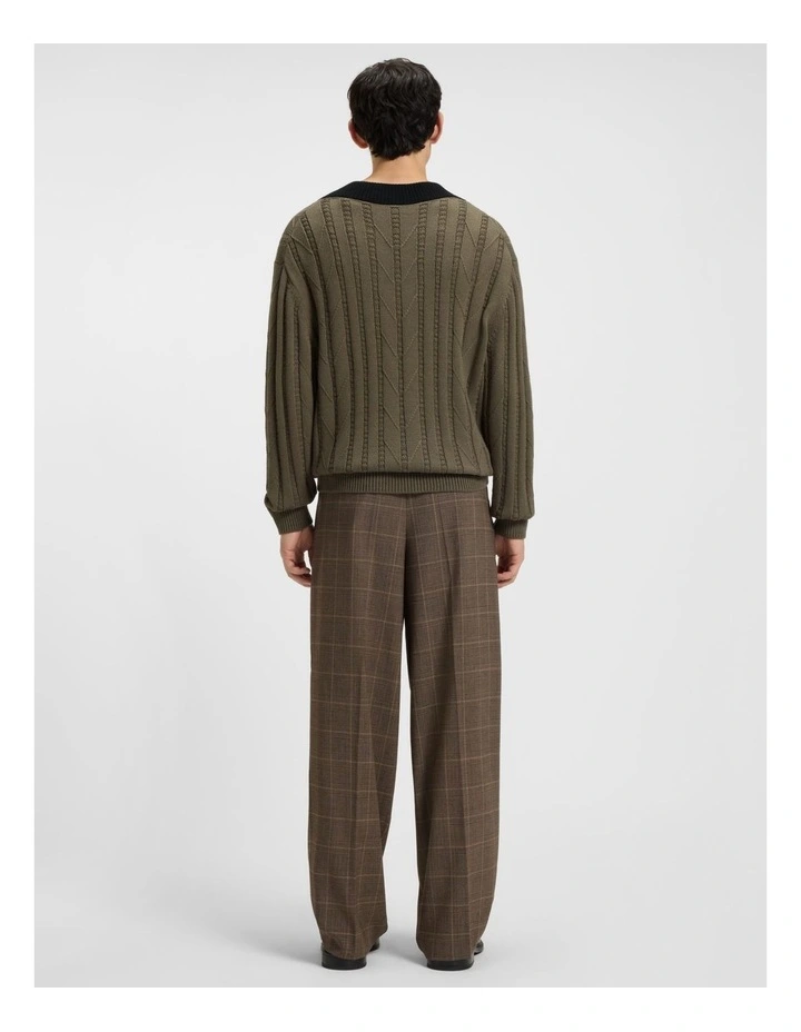 Stiggid Knit T-shirt in Medium Grey image 2
