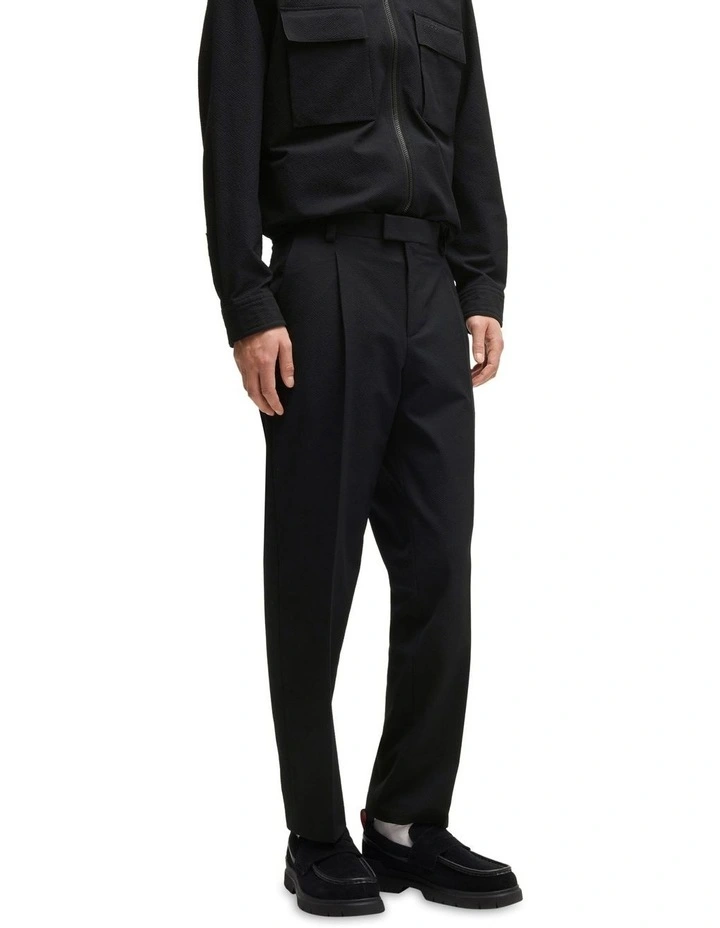 Theodor Seersucker Pant in Black image 1