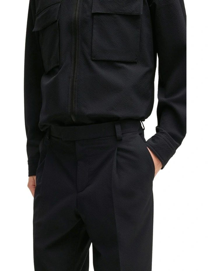 Theodor Seersucker Pant in Black image 3