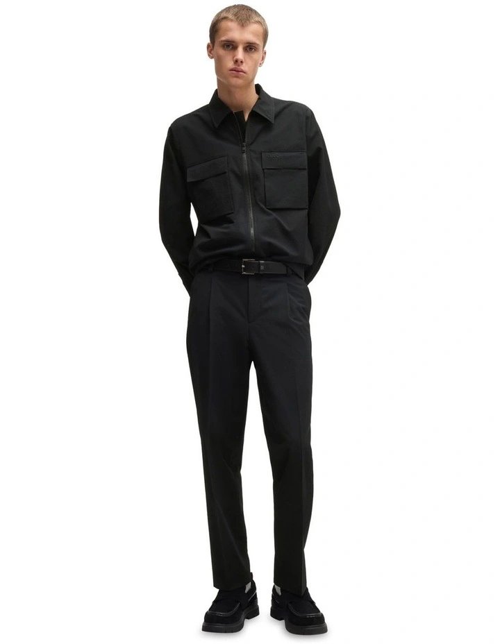 Theodor Seersucker Pant in Black image 4