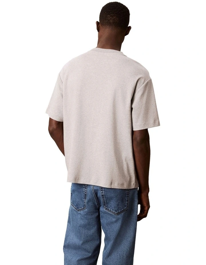 Relaxed Fashion Logo Tee in Grey Heather image 2