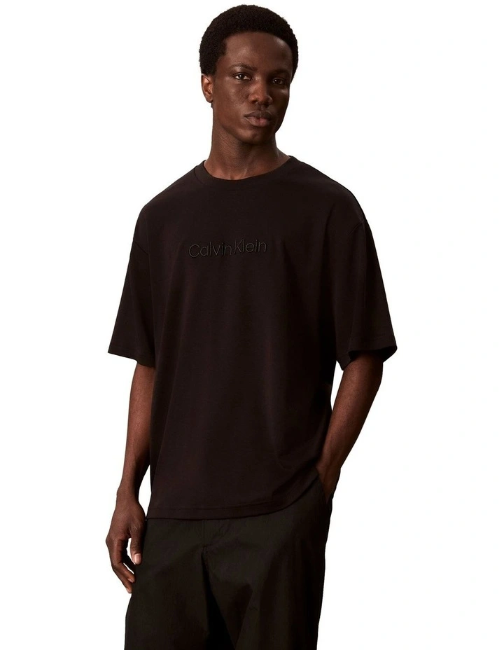 Relaxed Fashion Logo Tee in Black image 1
