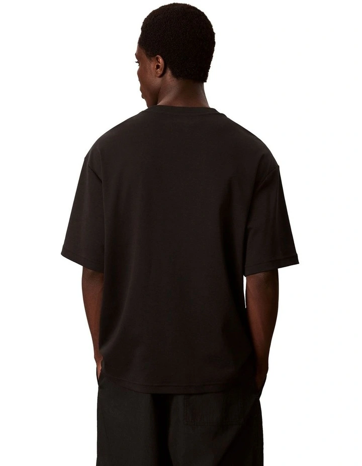 Relaxed Fashion Logo Tee in Black image 2