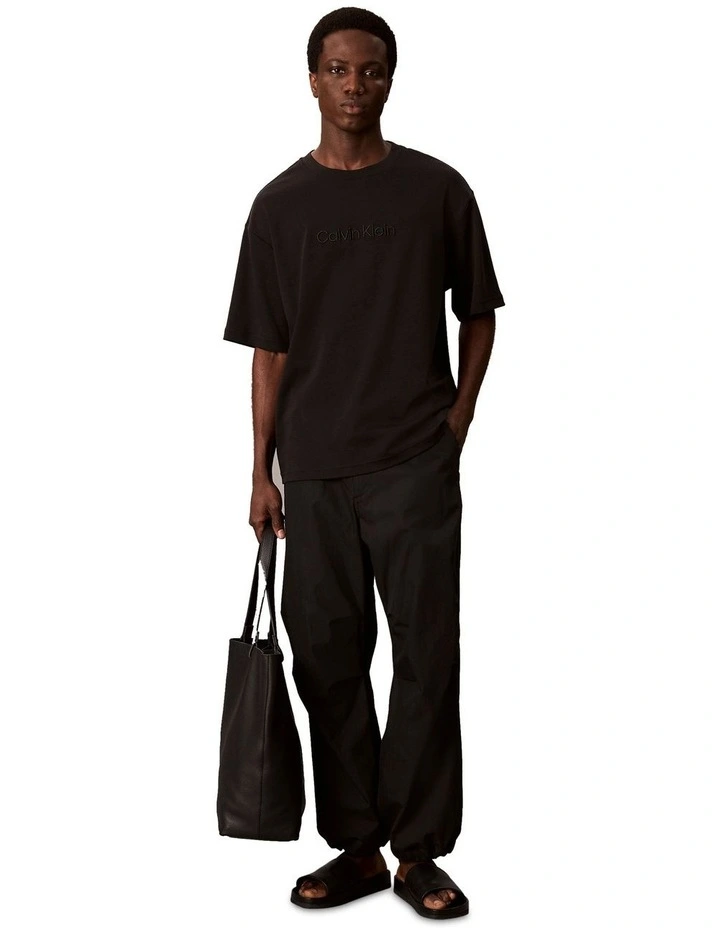 Relaxed Fashion Logo Tee in Black image 5