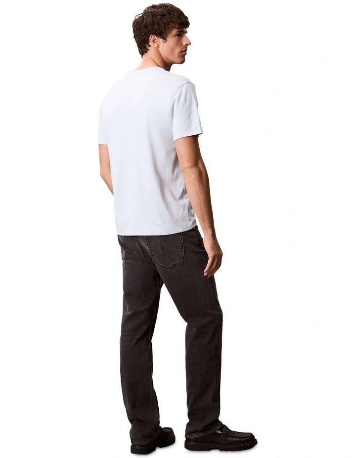 Supima Chest Emb Crewneck Tee in Plein Air image 2
