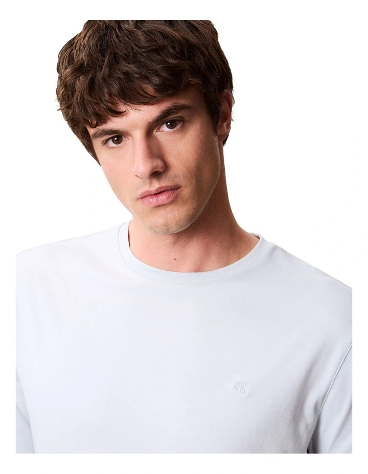 Supima Chest Emb Crewneck Tee in Plein Air image 3