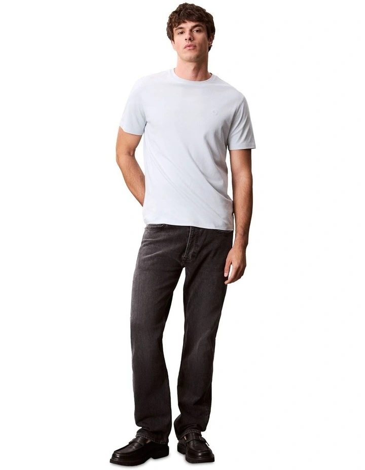 Supima Chest Emb Crewneck Tee in Plein Air image 5