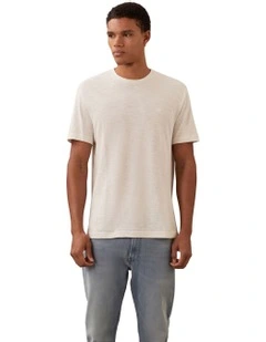 Linen Cotton T-shirt in Tofu