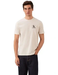 Short sleeves Logo Graphic Tee Chalk