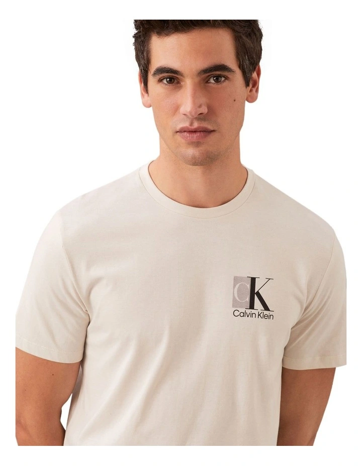 Short sleeves Logo Graphic Tee Chalk image 3