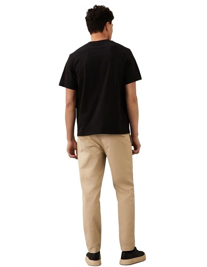 Cursive Graphic Tee in Black image 2