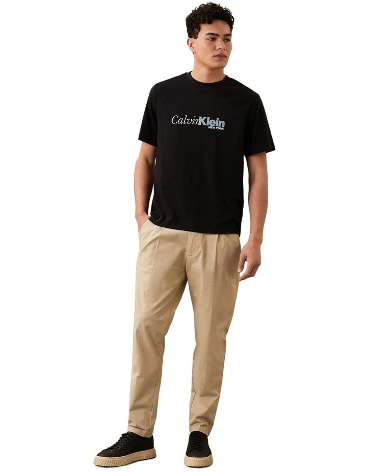 Cursive Graphic Tee in Black image 4