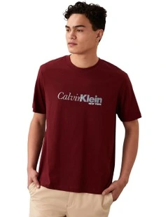 Cursive Graphic Tee in Renaissance Red