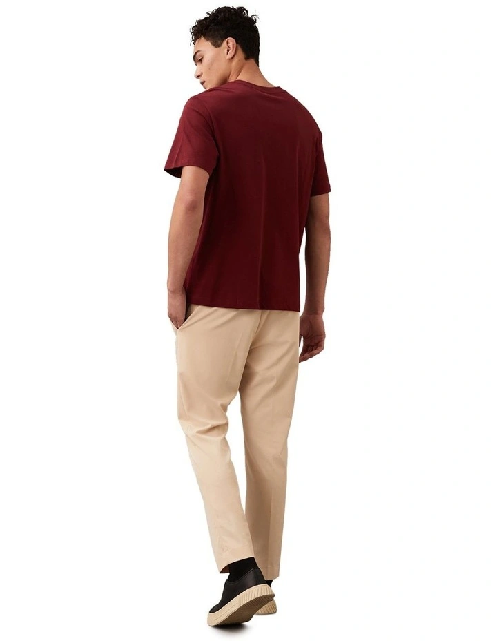 Cursive Graphic Tee in Renaissance Red image 2