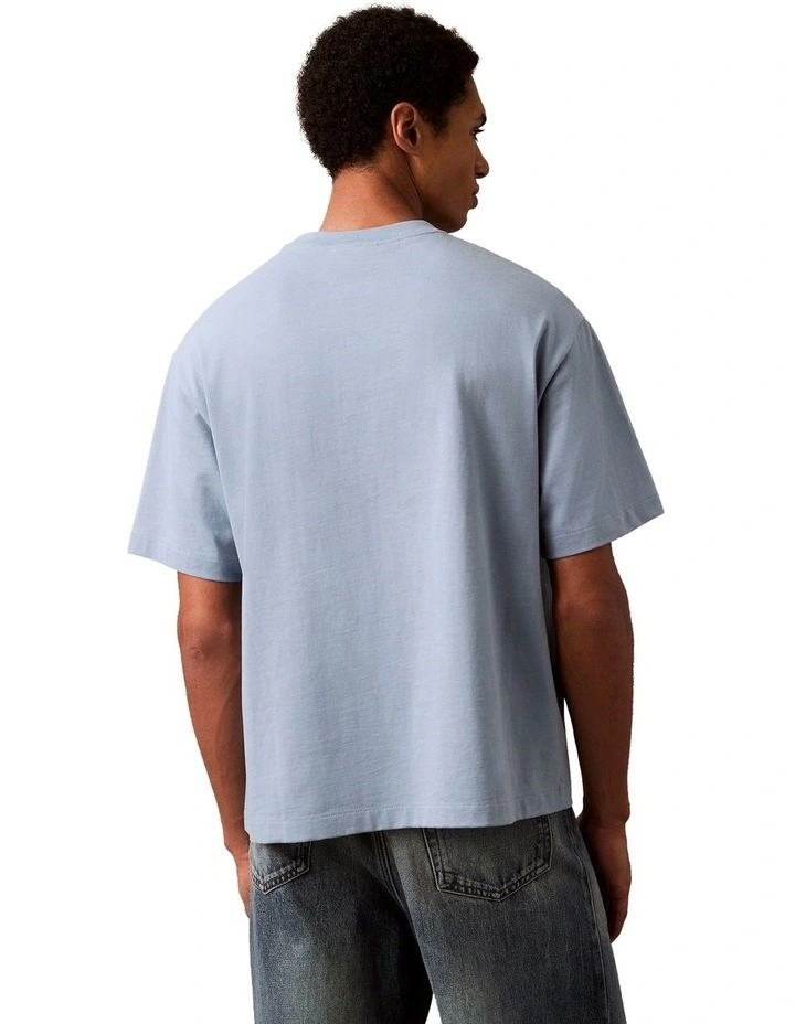 Relaxed Standard Logo Crewnk Tee in Faded Denim image 2