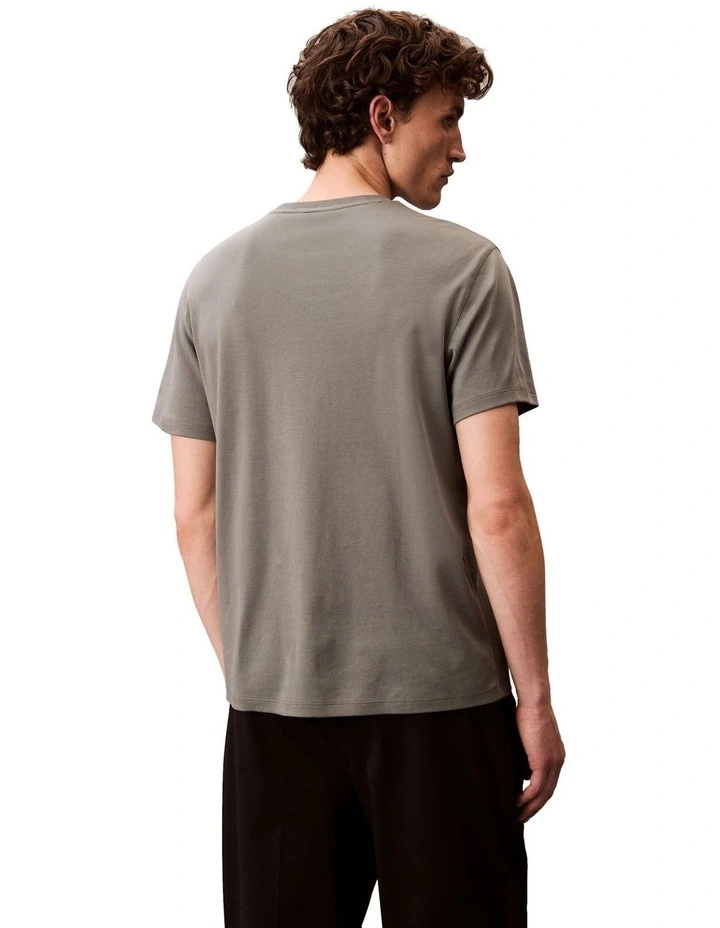 Supima Chest Embroidery Crewneck Tee in Sedona Sage image 2