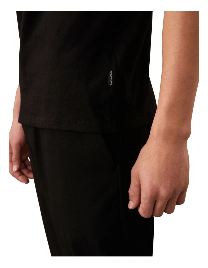Solid Liquid Crew neck Tee in Black Beauty image 3