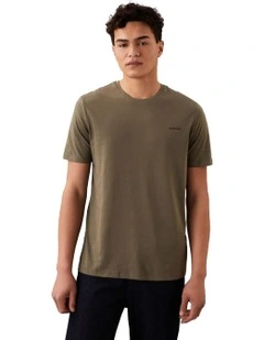 Solid Liquid Tee in Dusty Olive