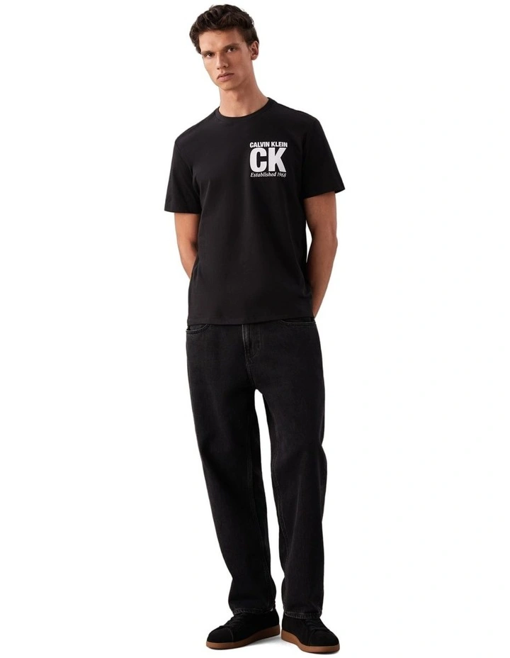 30s Corner Graphic Tee in Black image 4