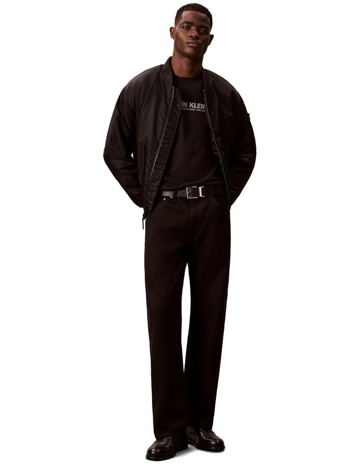 Short Sleeve Logo Graphic Tee in Black image 5