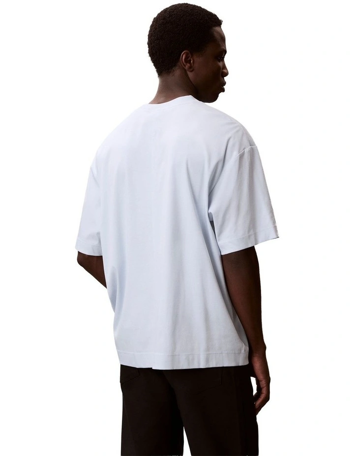 Relaxed Premium Interlock Emblem T-shirt in White image 2