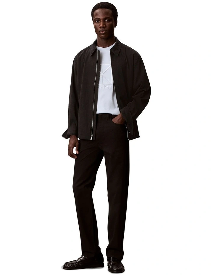 Relaxed Premium Interlock Emblem T-shirt in White image 5