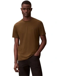 Pima Cotton T-shirt in Crude Green