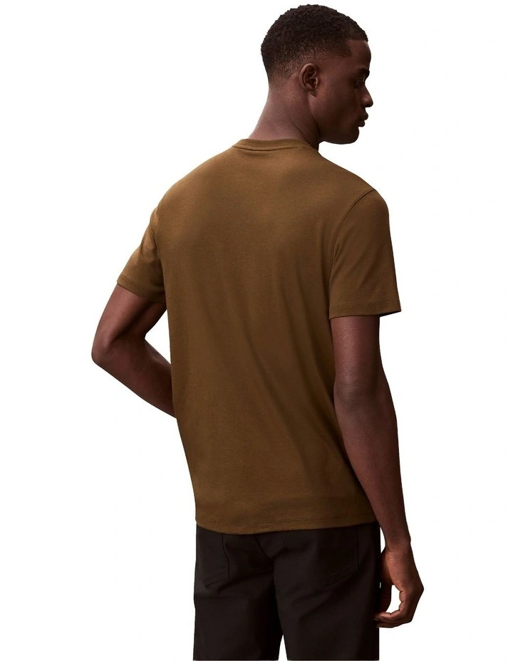 Pima Cotton T-shirt in Crude Green image 2