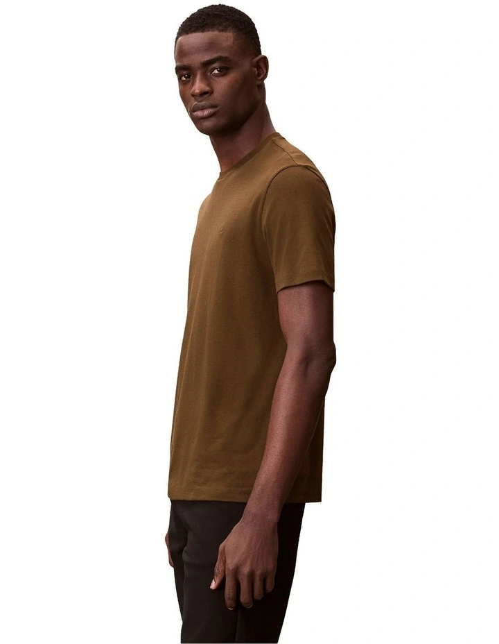 Pima Cotton T-shirt in Crude Green image 4