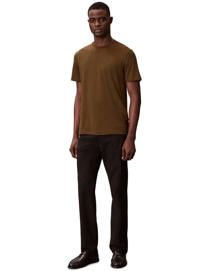 Pima Cotton T-shirt in Crude Green image 5