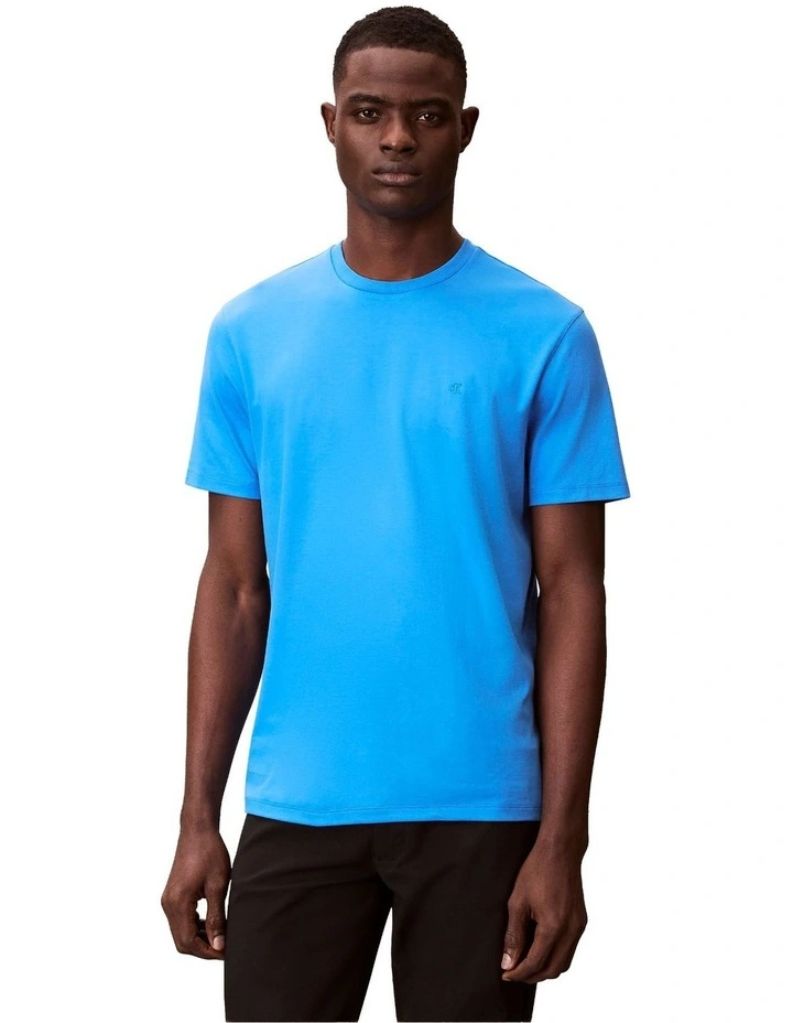 Pima Cotton T-shirt in French Blue image 1