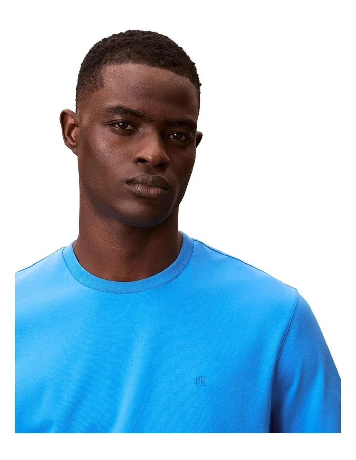 Pima Cotton T-shirt in French Blue image 3