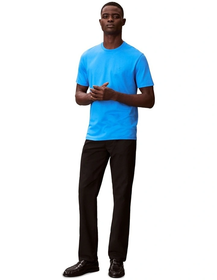 Pima Cotton T-shirt in French Blue image 5