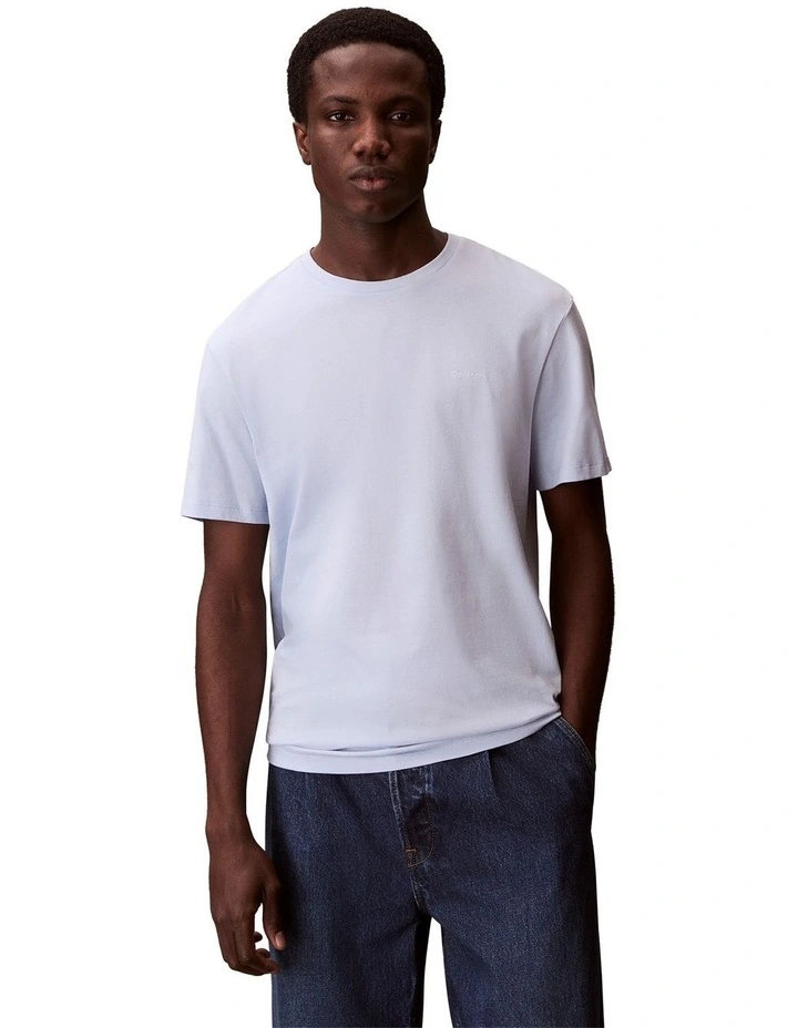 Mercerised Logo Tee Breezy in Blue image 1