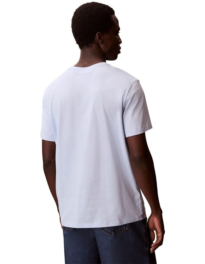 Mercerised Logo Tee Breezy in Blue image 2