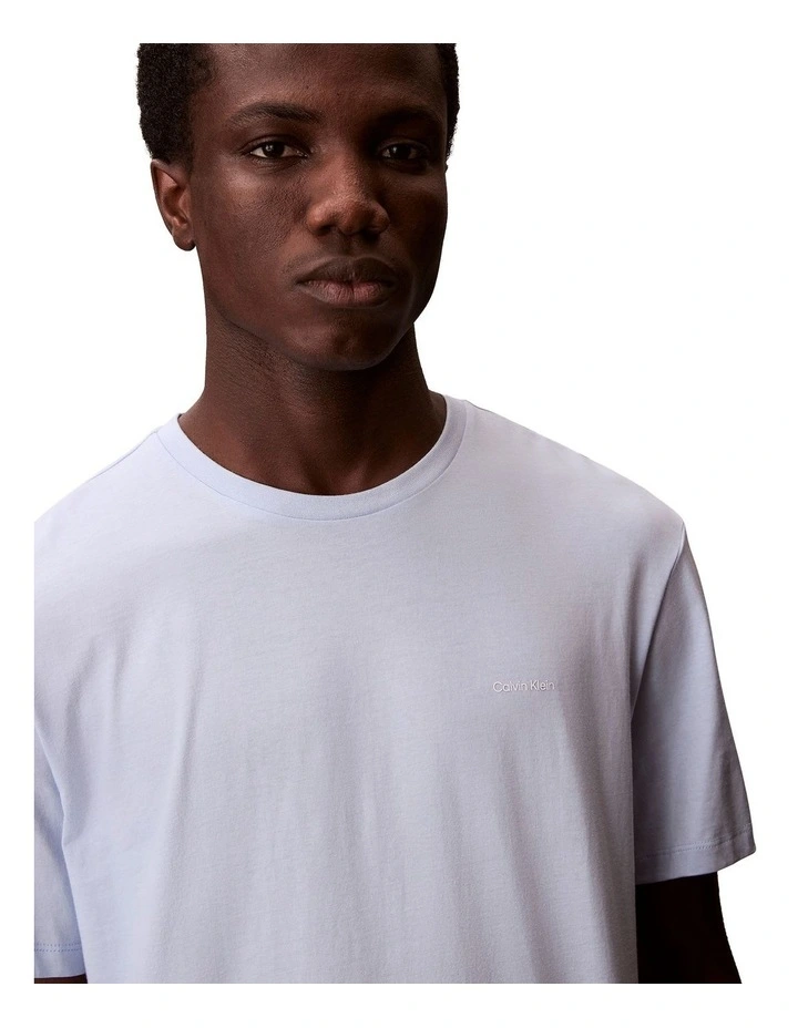 Mercerised Logo Tee Breezy in Blue image 3