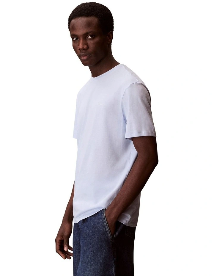 Mercerised Logo Tee Breezy in Blue image 4