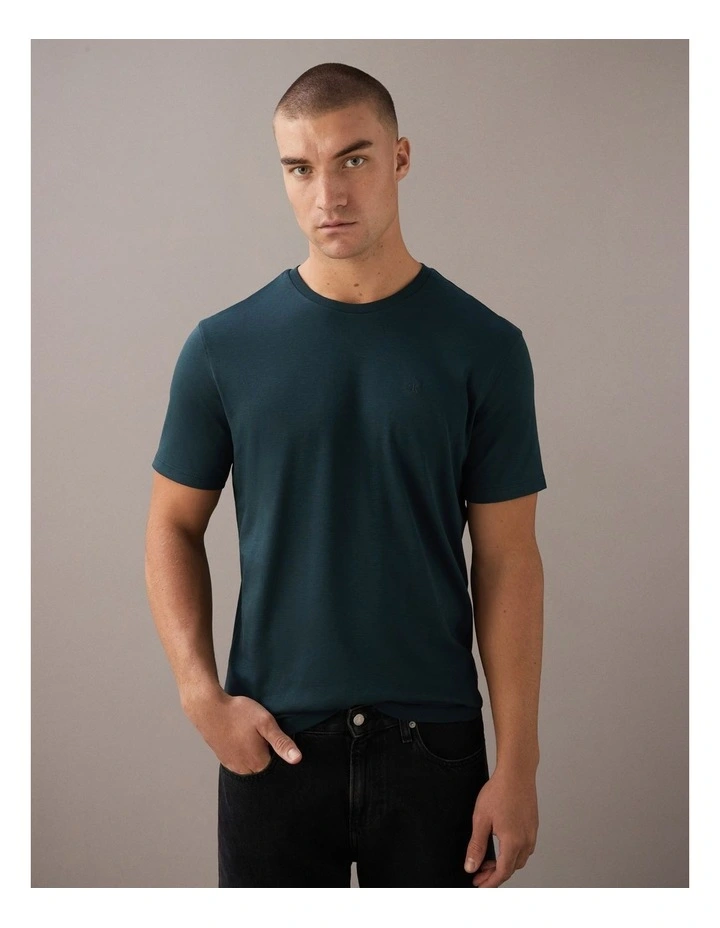 Pima Cotton T-Shirt in Nearly Navy image 1