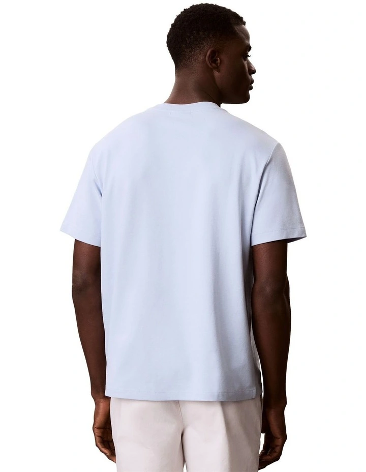 Stretch Cotton Pique Tee in Breezy Blue image 2