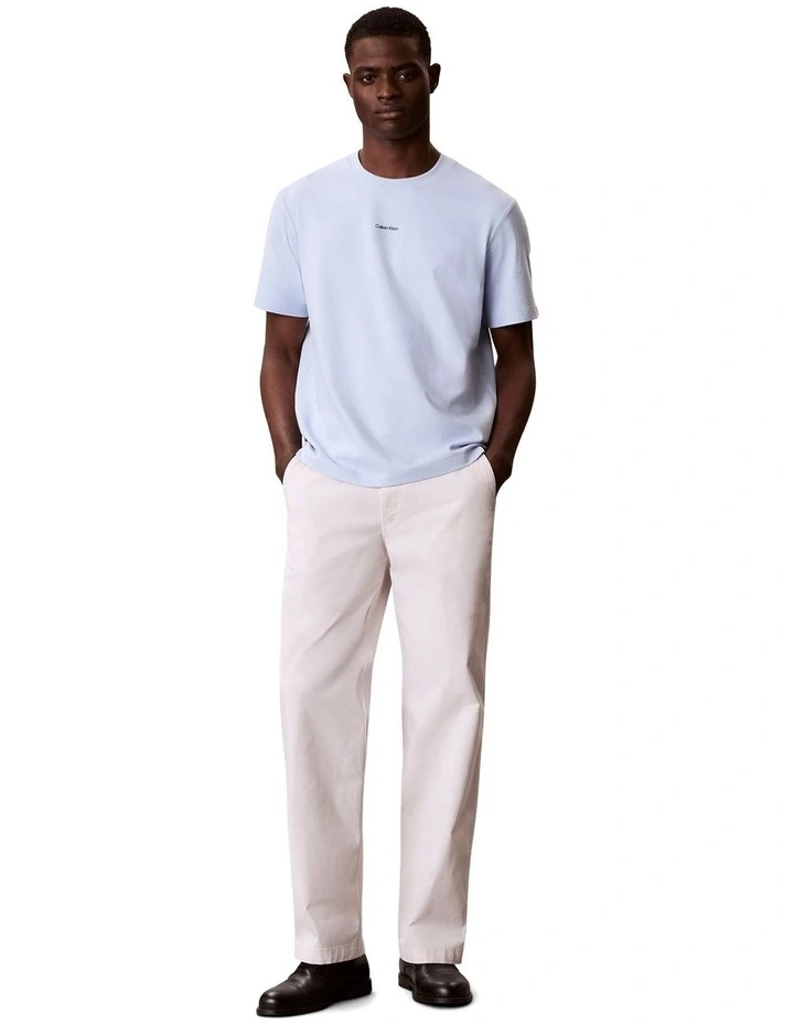 Stretch Cotton Pique Tee in Breezy Blue image 5