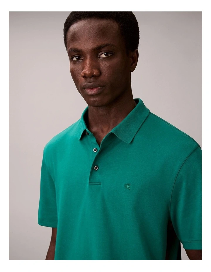 Short Sleeve Supima Chest Emroidered T-shirt in Enchanted Forest image 2