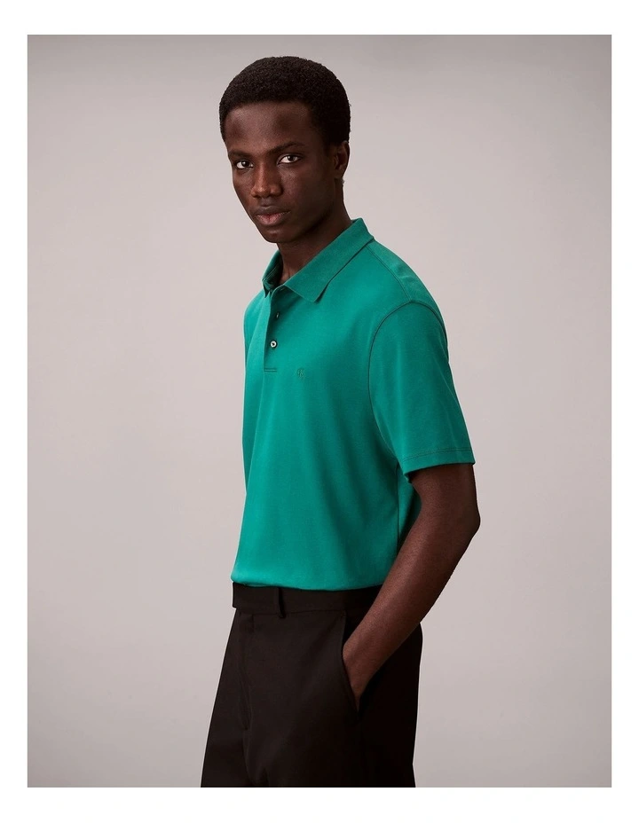 Short Sleeve Supima Chest Emroidered T-shirt in Enchanted Forest image 3